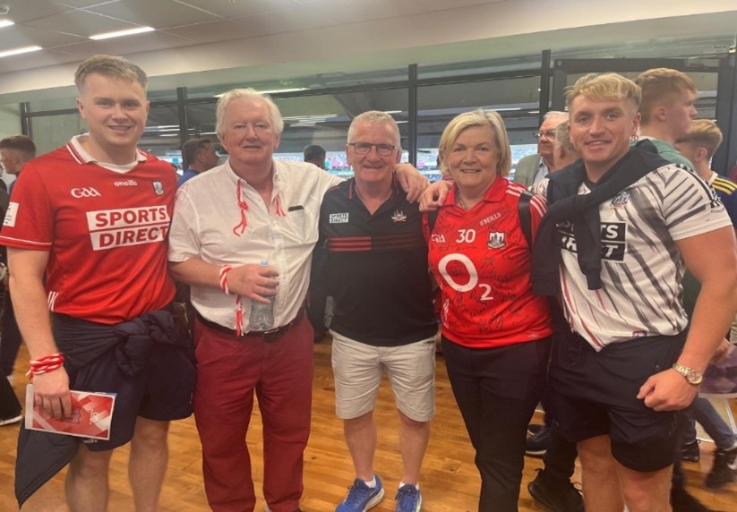 Donal with family in Croke Park